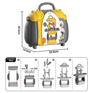 Kids Construction Toy Workbench for Toddlers Kids Workbench Construction Tool Bench Set Wholesale